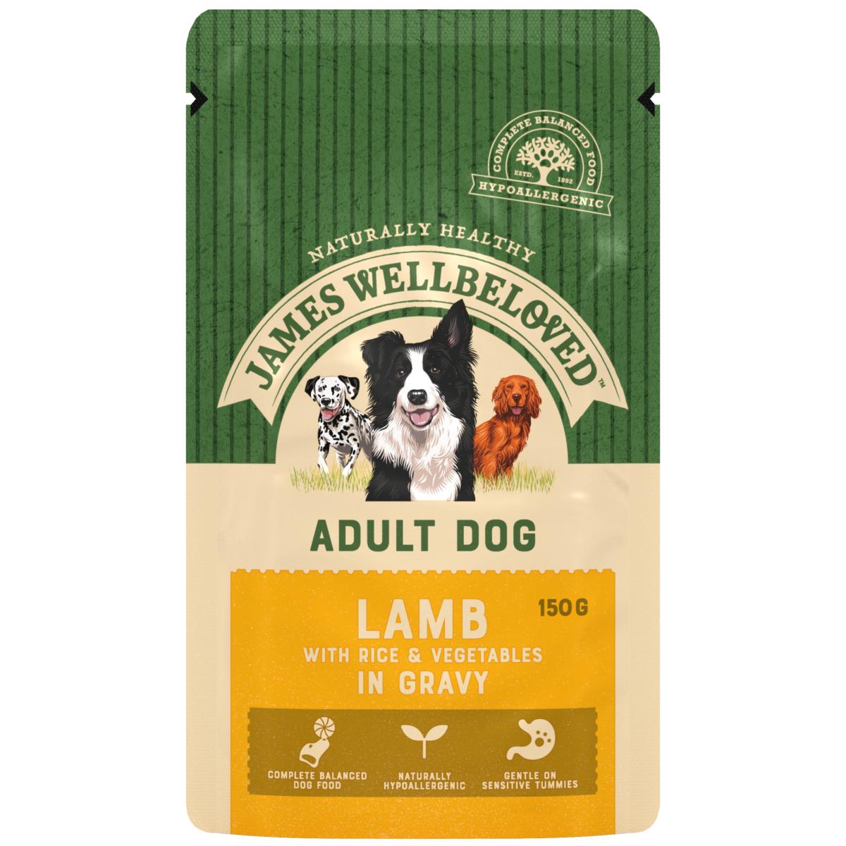 James Wellbeloved Gluten Free Wet Dog Food Adult Lamb 150g Pet Connection petconnection.ie