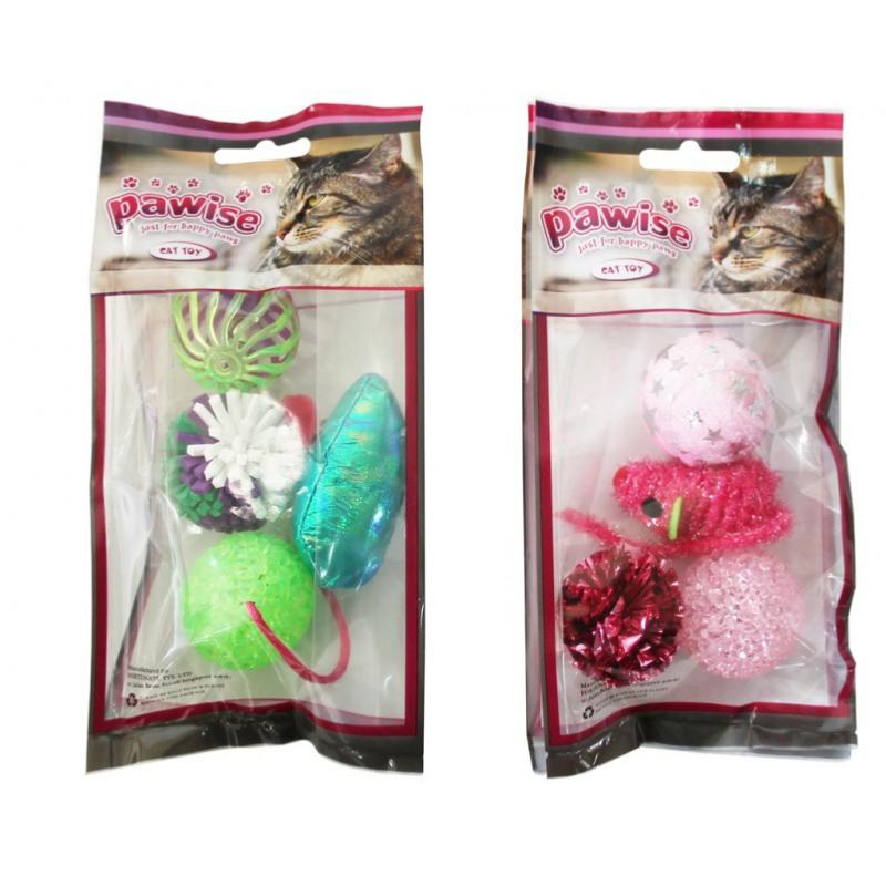 Pawise 4pk Assorted Cat Toys Pet Connection petconnection.ie