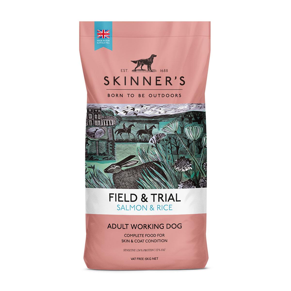 Skinners Field and Trial Hypoallergenic Dog Food Salmon Rice 15kg Pet Connection petconnection.ie