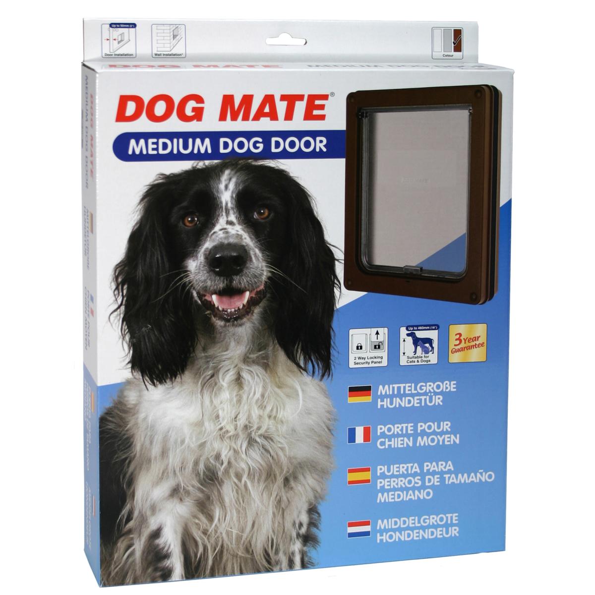 Dog Mates Dog Door Large Brown Pet Connection petconnection.ie