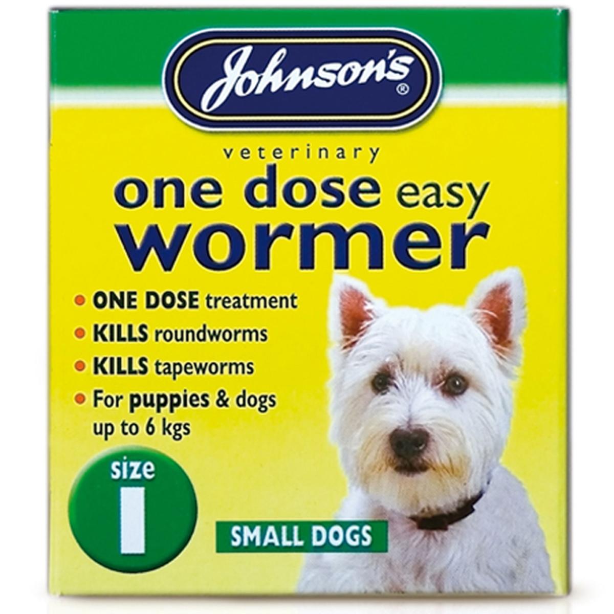 Johnson s One Dose Easy Dog Worm Control Worming Tablets