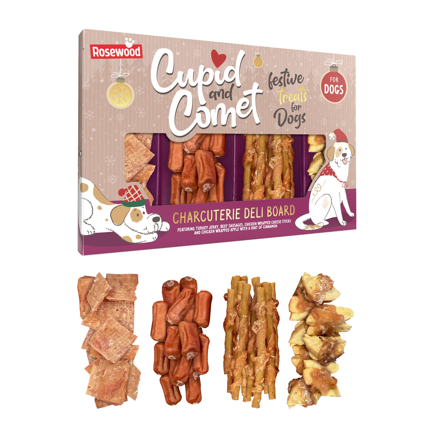 Cupid & Comet | Christmas Dog Treats | Charcuterie Deli Board