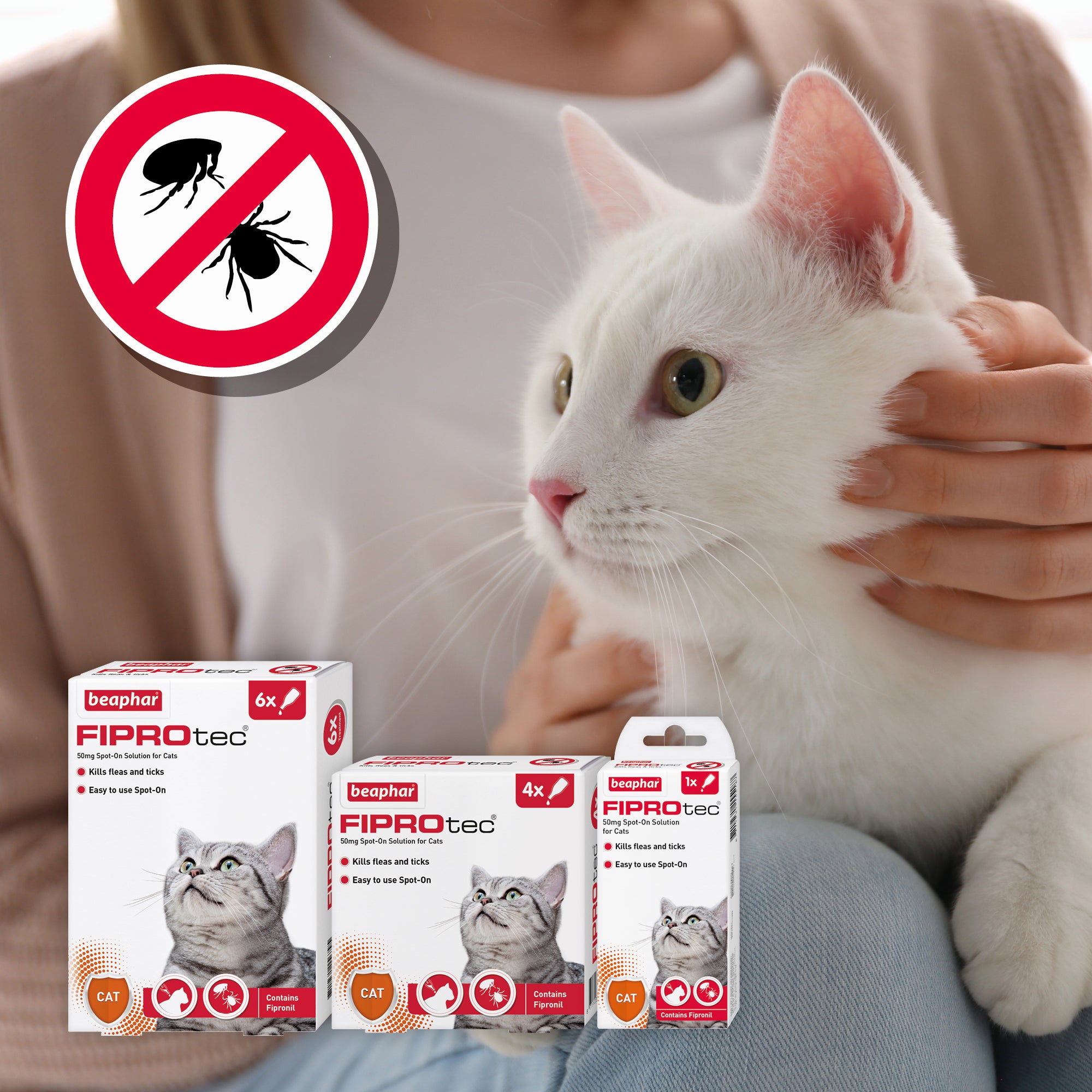 Beaphar Fiprotec Cat Flea Tick Spot On Treatment Pet Connection petconnection.ie