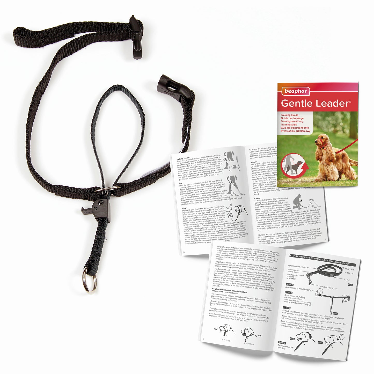 Gentle Leader | Dog Walking | No Pull Headcollar - Black