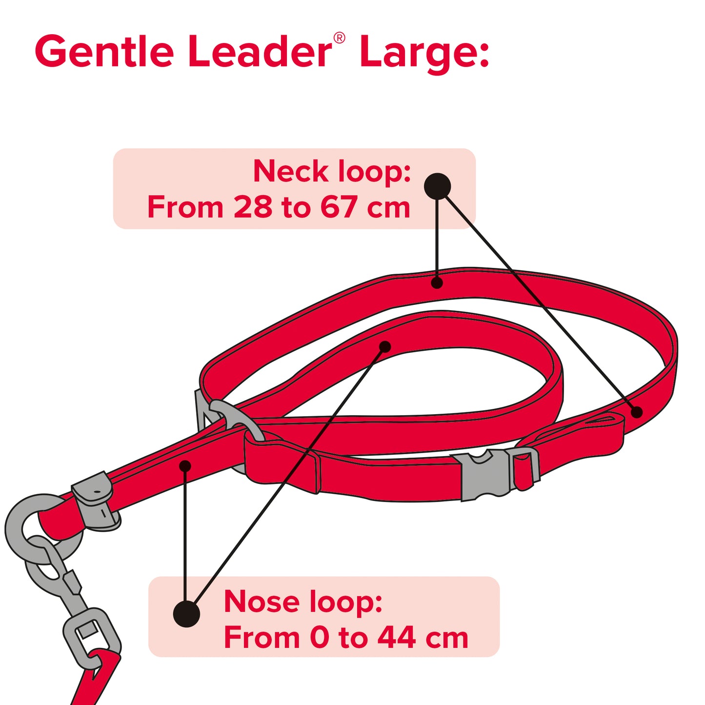 Gentle Leader | Dog Walking | No Pull Headcollar - Black