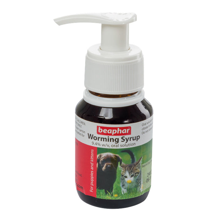 Beaphar | Puppy & Kitten Worm Control | Worming Syrup Oral Suspension