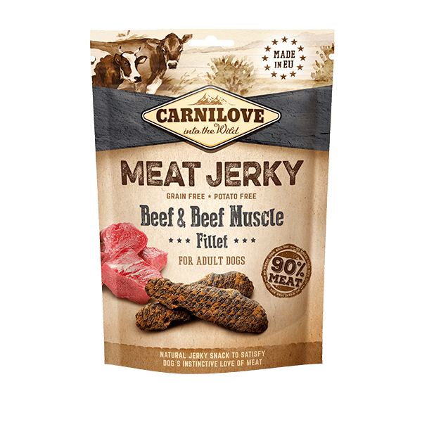 Carnilove | Dog Treat | Meat Jerky Beef & Beef Muscle Fillet - 100g