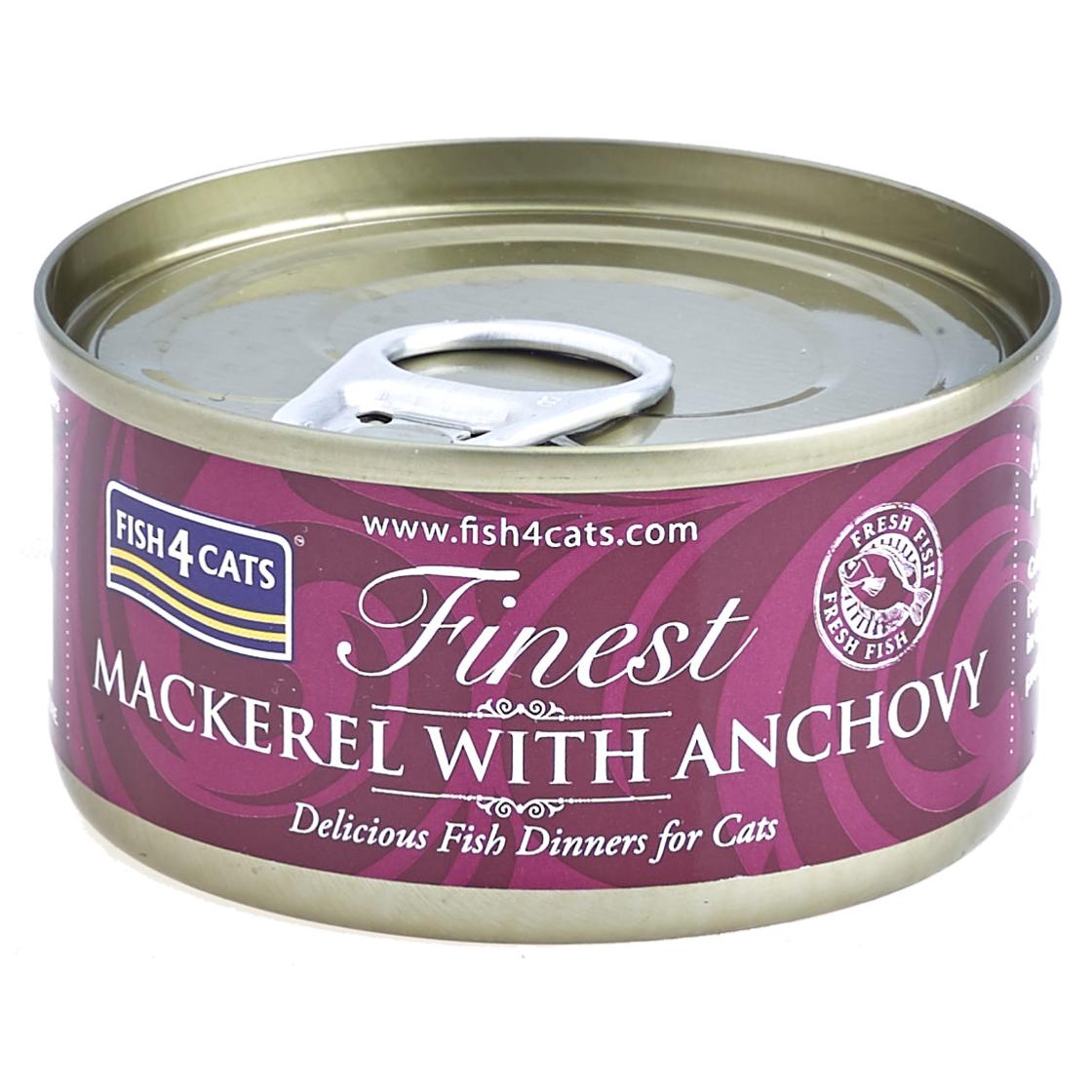 Fish4Cats Finest | Wet Cat Food | Mackerel with Anchovy - 70g