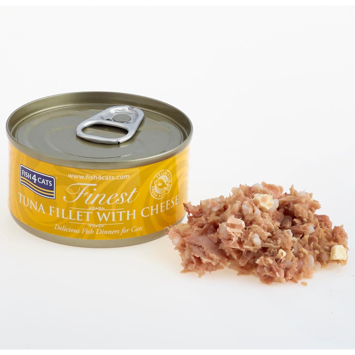 Fish4Cats Finest | Wet Cat Food | Tuna Fillet with Cheese - 70g