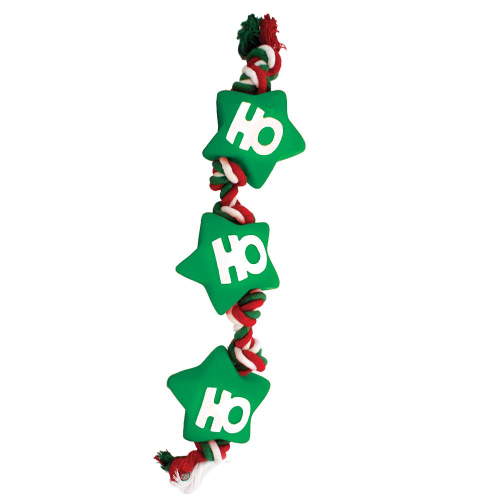 Holly & Robin | Festive Vinyl Toys on Rope Tugger