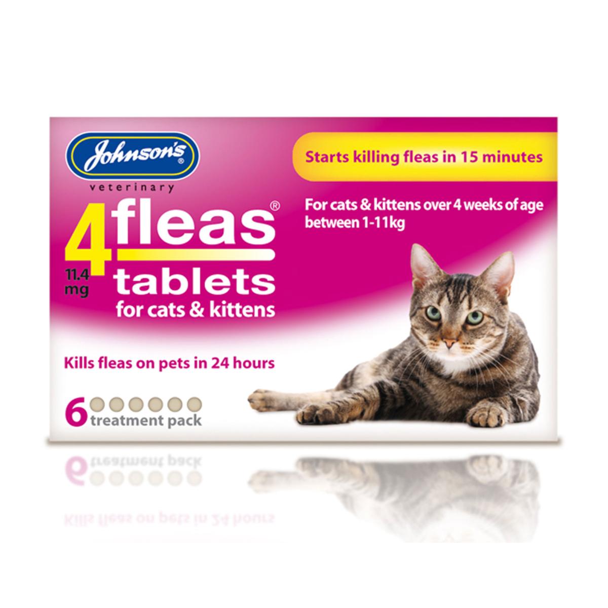 Johnson s 4Fleas Tablets Flea Removal Prevention Pet Connection petconnection.ie