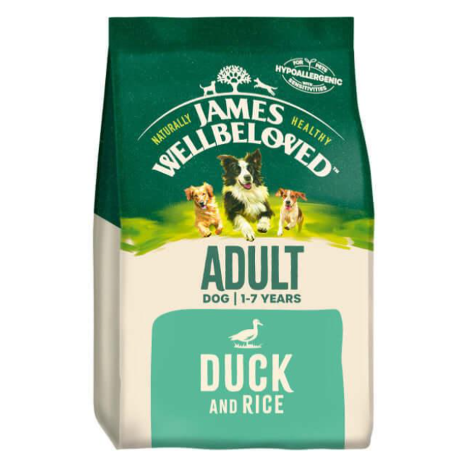 James Wellbeloved Gluten Free Dog Food (Adult) - Duck and Rice 2kg ...