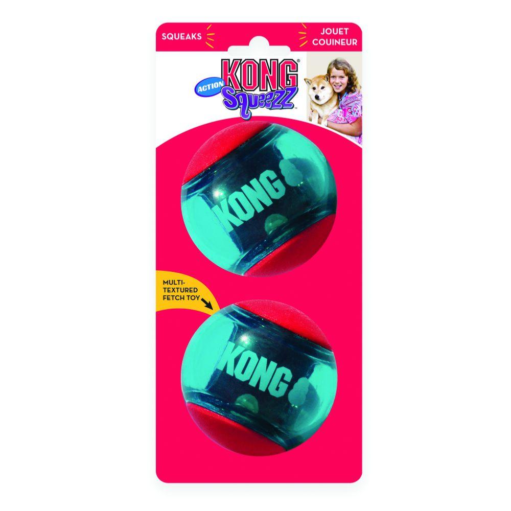 KONG Squeezz Action Red Ball