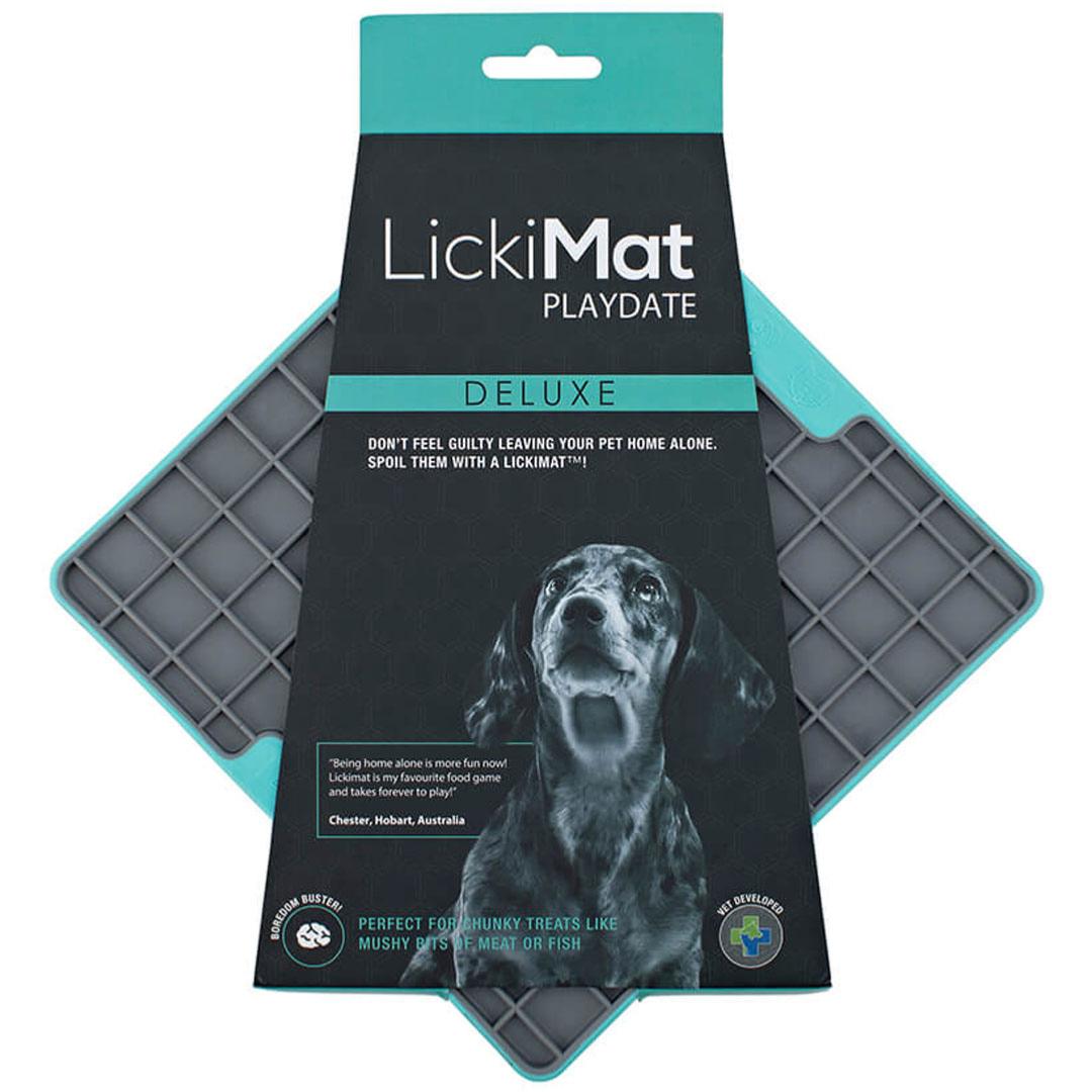 LickiMat | Dog Treat Toy | Tuff Deluxe Playdate Licking Mat