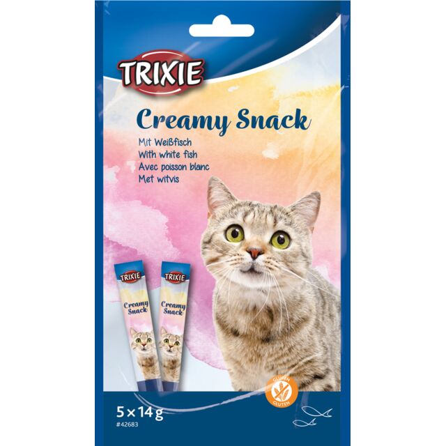 Trixie | Cat Yoghurt Style Treat | Creamy Snack - White Fish