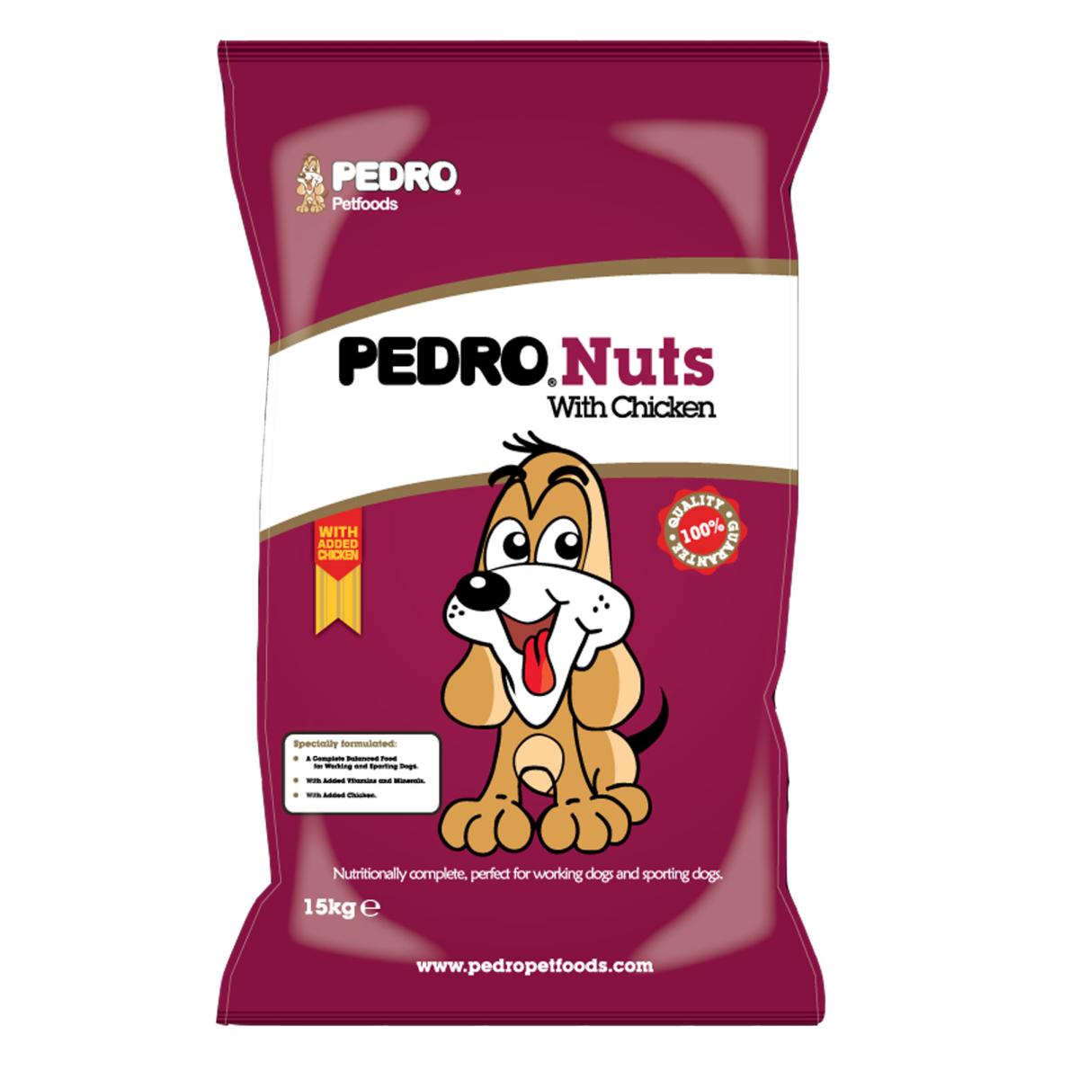 Pedro | Dry Working Dog Food | Nuts with Chicken - 15kg