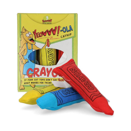 Yeowww! Cat Nip | Best Cat Toy | Yeowww-Ola Crayon Pack