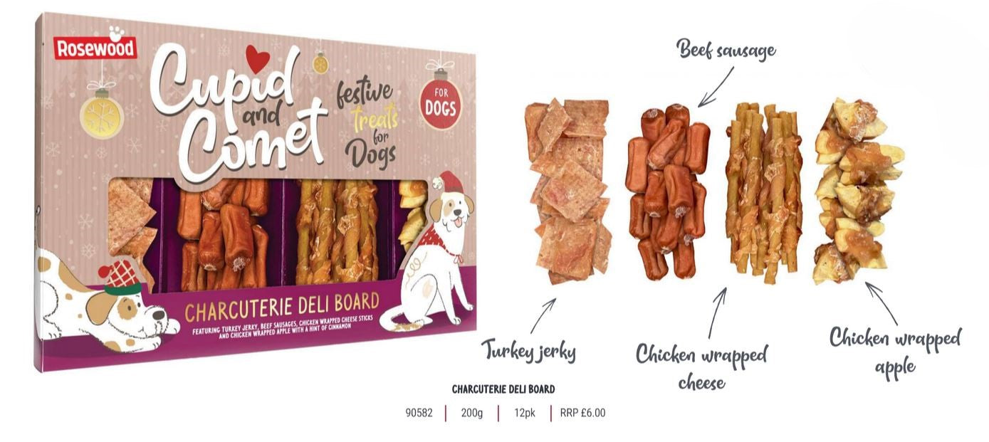 Cupid & Comet | Christmas Dog Treats | Charcuterie Deli Board