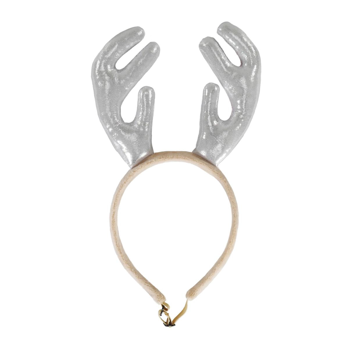 Cupid & Comet | Christmas Dog Dress-Up | Metallic Reindeer Antler Headband