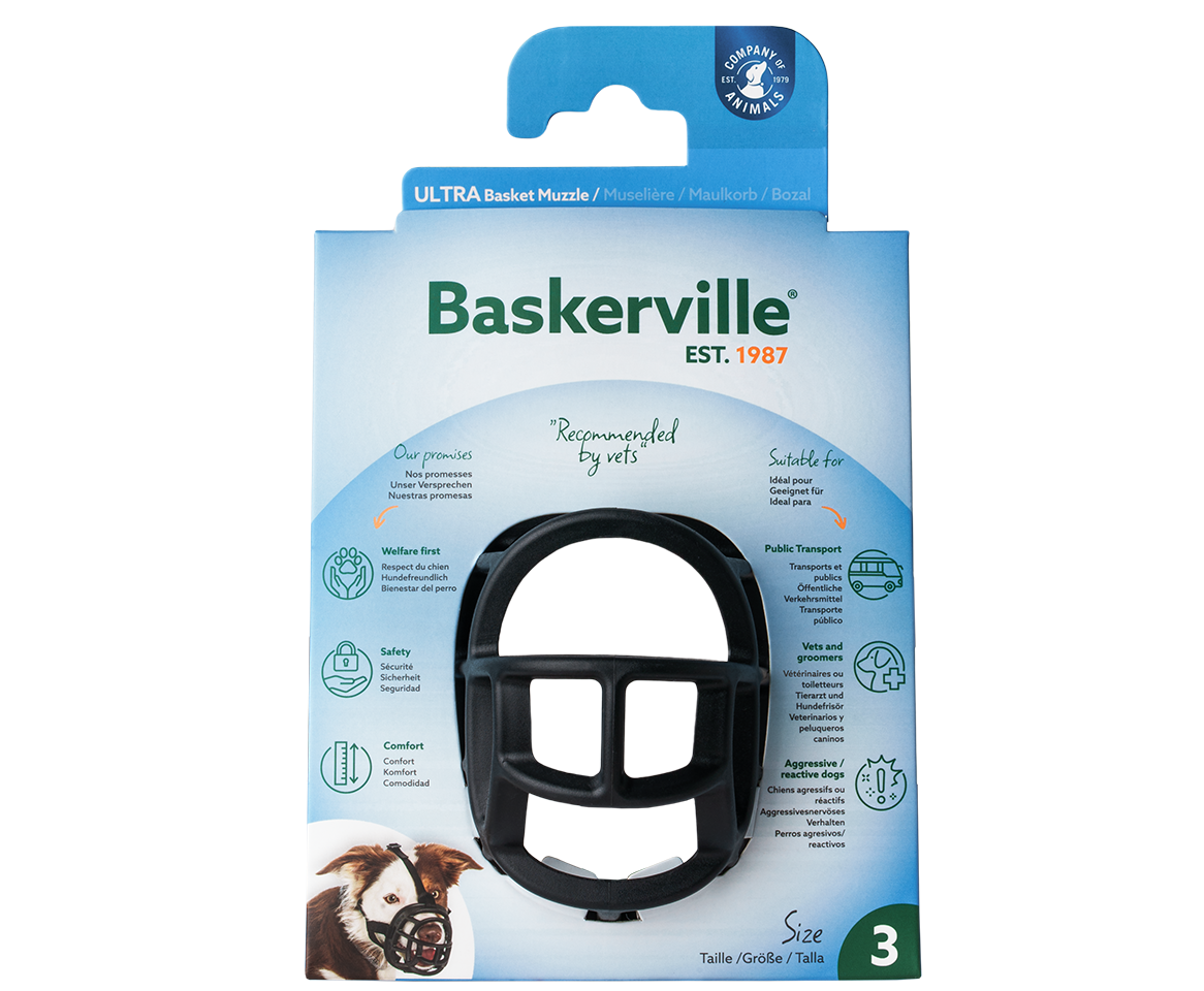 Baskerville | Dog Behaviour & Training | Lightweight Basket Muzzle  - Ultra