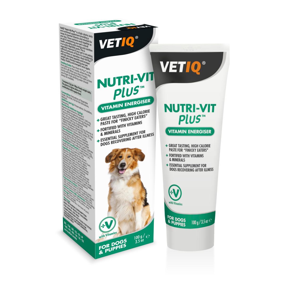 VetIQ | Vitamin Energiser For Dogs & Puppies| Nutri-Vit Plus - 100g