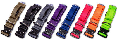 A-K9 | Wide Combat Clip Collar with Handle for Bullies & Strong Dogs