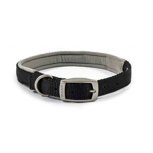 Ancol Air Cushion Nylon Dog Collar - Black