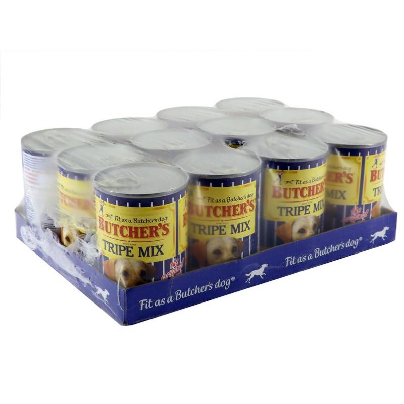 MANCHESTER & CHESHIRE DOGS HOME DONATION - Butchers Dog Food Tin - Fresh Tripe Mix (12 X 400g)
