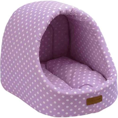 Happy Pet Little Rascals Pet Den Lilac Spot 50x47x43cm