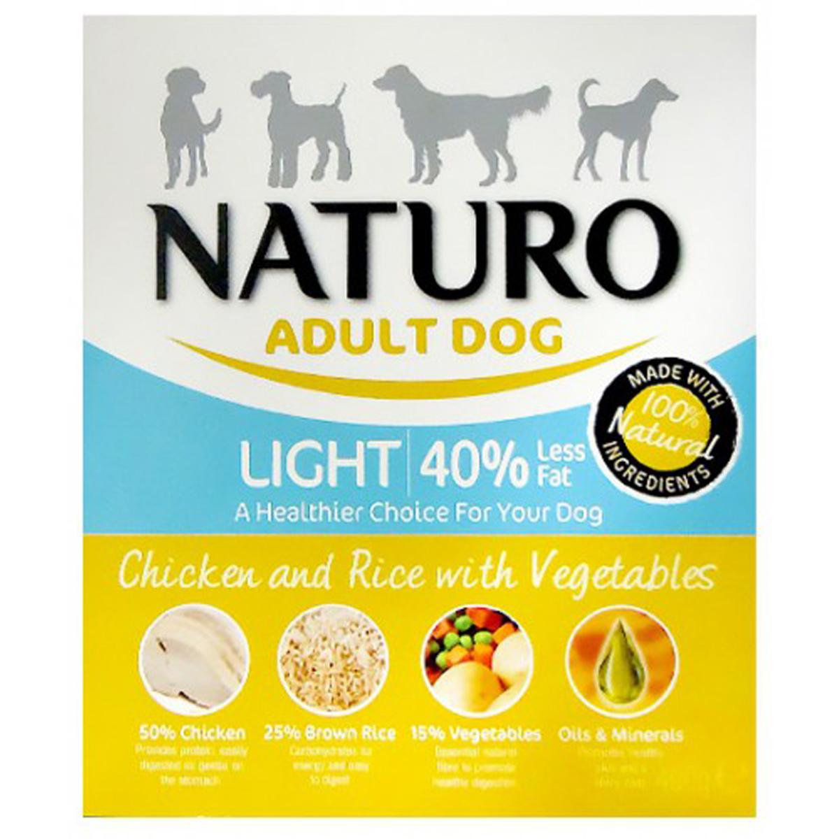 Naturo | Gluten Free Wet Dog Food | Light Chicken & Rice with Vegetables - 400g