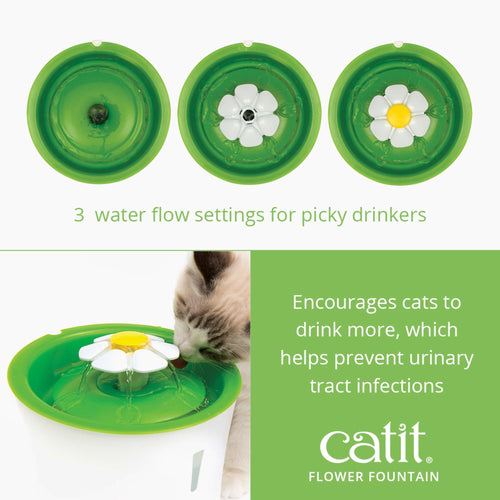 CatIt | Flower Cat Drinking Fountain with Triple Action Filter - 3L